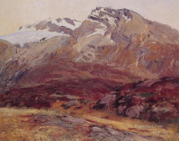  BLANC Pintura - Bajando del paisaje del Mont Blanc John Singer Sargent